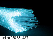 blue luminous optic fiber. High resolution photo. blue luminous optic fiber. High quality photo. Стоковое фото, агентство Ingram Publishing / Фотобанк Лори