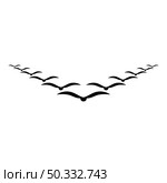 Flock of birds flying in the sky in wedge key Leadership concept Migration silhouette icon black color vector illustration flat style simple image. Flock of birds flying in the sky in wedge key Leadership concept Migration silhouette icon black color vector illustration flat style image. Стоковая иллюстрация, агентство Ingram Publishing / Фотобанк Лори