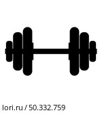Dumbell Dumbbell disc weight training equipment icon black color vector illustration flat style simple image. Dumbell Dumbbell disc weight training equipment icon black color vector illustration flat style image. Стоковая иллюстрация, агентство Ingram Publishing / Фотобанк Лори