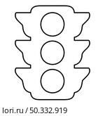 Traffic lights Light signal stoplight regulation transport and pedestrian contour outline icon black color vector illustration flat style simple image. Traffic lights Light signal stoplight regulation transport and pedestrian contour outline icon black color vector illustration flat style image. Стоковая иллюстрация, агентство Ingram Publishing / Фотобанк Лори