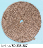cotton natural rope weaving circular. Стоковое фото, агентство Ingram Publishing / Фотобанк Лори