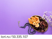 flat lay new year islamic arrangement. Стоковое фото, агентство Ingram Publishing / Фотобанк Лори