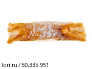 Delicious pastel de Vouzela on white background. Стоковое фото, агентство Ingram Publishing / Фотобанк Лори