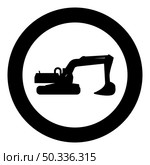 Excavator silhouette Special equipment Dusty digger Building machine icon in circle round black color vector illustration image solid outline style simple. Excavator silhouette Special equipment Dusty digger Building machine icon in circle round black color vector illustration image solid outline style. Стоковая иллюстрация, агентство Ingram Publishing / Фотобанк Лори