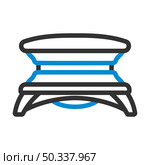 Icon Of Solarium. Bold outline design with editable stroke width. Vector Illustration. Стоковая иллюстрация, агентство Ingram Publishing / Фотобанк Лори