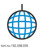 Party Disco Sphere Icon. Editable Bold Outline With Color Fill Design. Vector Illustration. Стоковая иллюстрация, агентство Ingram Publishing / Фотобанк Лори