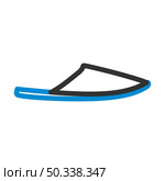 Man Home Slipper Icon. Editable Bold Outline With Color Fill Design. Vector Illustration. Стоковая иллюстрация, агентство Ingram Publishing / Фотобанк Лори