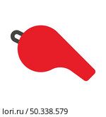 Whistle Icon. Flat Color Design. Vector Illustration. Стоковая иллюстрация, агентство Ingram Publishing / Фотобанк Лори