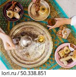 ramadan concept with food te. Стоковое фото, агентство Ingram Publishing / Фотобанк Лори