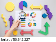 top view frame economy charts. Стоковое фото, агентство Ingram Publishing / Фотобанк Лори