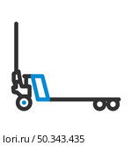 Hydraulic Trolley Jack Icon. Editable Bold Outline With Color Fill Design. Vector Illustration. Стоковая иллюстрация, агентство Ingram Publishing / Фотобанк Лори