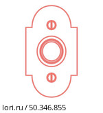 Neon doorbell red color vector illustration image flat style light. Neon doorbell red color vector illustration image flat style. Стоковая иллюстрация, агентство Ingram Publishing / Фотобанк Лори