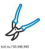 Garden Scissors Icon. Editable Bold Outline With Color Fill Design. Vector Illustration. Стоковая иллюстрация, агентство Ingram Publishing / Фотобанк Лори