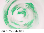artistic green paint strokes circular shape white background. Стоковое фото, агентство Ingram Publishing / Фотобанк Лори