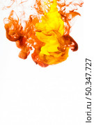 flowing ink drop white. Стоковое фото, агентство Ingram Publishing / Фотобанк Лори