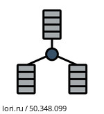 Database Icon. Bold outline design with editable stroke width. Vector Illustration. Стоковая иллюстрация, агентство Ingram Publishing / Фотобанк Лори