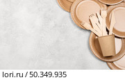 eco friendly disposable tableware. Стоковое фото, агентство Ingram Publishing / Фотобанк Лори