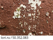 Weathered peeling paint texture on rustic red wall surface. Стоковое фото, фотограф Zakharova Natasha / Фотобанк Лори