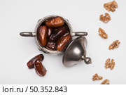 flat lay snack ramadan day celebration. Стоковое фото, агентство Ingram Publishing / Фотобанк Лори