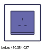 Great Britain Electrical Socket Icon. Editable Bold Outline With Color Fill Design. Vector Illustration. Стоковая иллюстрация, агентство Ingram Publishing / Фотобанк Лори