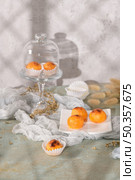 Traditional Portuguese conventual sweet called Castanha De Ovo from Alcobaca, Portugal. Стоковое фото, агентство Ingram Publishing / Фотобанк Лори