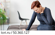 front view woman with anxiety. Стоковое фото, агентство Ingram Publishing / Фотобанк Лори