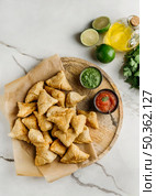 delicious pakistani food with sauce view. Стоковое фото, агентство Ingram Publishing / Фотобанк Лори