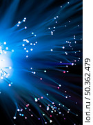 glowing fiber channels blue shades. Стоковое фото, агентство Ingram Publishing / Фотобанк Лори