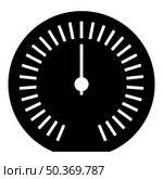 Speedometer odometer speed counter meter icon black color vector illustration image flat style simple. Speedometer odometer speed counter meter icon black color vector illustration image flat style. Стоковая иллюстрация, агентство Ingram Publishing / Фотобанк Лори