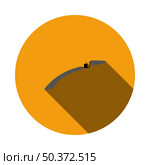Bike Fender Icon. Flat Circle Stencil Design With Long Shadow. Vector Illustration. Стоковая иллюстрация, агентство Ingram Publishing / Фотобанк Лори