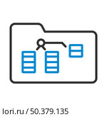 Folder Network Icon. Editable Bold Outline With Color Fill Design. Vector Illustration. Стоковая иллюстрация, агентство Ingram Publishing / Фотобанк Лори
