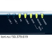 MTA cable modem - Internet and voice in only one equipment. Стоковое фото, агентство Ingram Publishing / Фотобанк Лори
