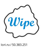 Wipe Cloth Icon. Editable Bold Outline With Color Fill Design. Vector Illustration. Стоковая иллюстрация, агентство Ingram Publishing / Фотобанк Лори