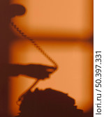 silhouette woman using telephone 2. Стоковое фото, агентство Ingram Publishing / Фотобанк Лори