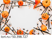 halloween decorations laid circle. Стоковое фото, агентство Ingram Publishing / Фотобанк Лори