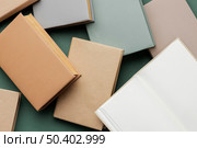 top view minimal composition with books 3. Стоковое фото, агентство Ingram Publishing / Фотобанк Лори