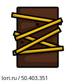Crime Scene Door Icon. Editable Bold Outline With Color Fill Design. Vector Illustration. Стоковая иллюстрация, агентство Ingram Publishing / Фотобанк Лори