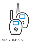 Baby Radio Monitor Icon. Editable Bold Outline With Color Fill Design. Vector Illustration. Стоковая иллюстрация, агентство Ingram Publishing / Фотобанк Лори