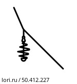 Icon Of Fishing Feeder Net. Bold outline design with editable stroke width. Vector Illustration. Стоковая иллюстрация, агентство Ingram Publishing / Фотобанк Лори