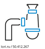 Bathroom Siphon Icon. Editable Bold Outline With Color Fill Design. Vector Illustration. Стоковая иллюстрация, агентство Ingram Publishing / Фотобанк Лори