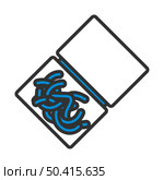 Icon Of Worm Container. Editable Bold Outline With Color Fill Design. Vector Illustration. Стоковая иллюстрация, агентство Ingram Publishing / Фотобанк Лори