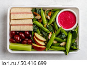 top view delicious packed food 2. Стоковое фото, агентство Ingram Publishing / Фотобанк Лори