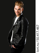 Studio portrait of a young fashion man . Стоковое фото, агентство Ingram Publishing / Фотобанк Лори