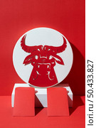 chinese new year with ox concept 5. Стоковое фото, агентство Ingram Publishing / Фотобанк Лори