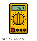 Multimeter Icon. Editable Bold Outline With Color Fill Design. Vector Illustration. Стоковая иллюстрация, агентство Ingram Publishing / Фотобанк Лори