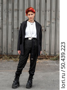 redhead non binary person. Стоковое фото, агентство Ingram Publishing / Фотобанк Лори