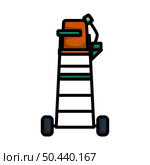 Tennis Referee Chair Tower Icon. Editable Bold Outline With Color Fill Design. Vector Illustration. Стоковая иллюстрация, агентство Ingram Publishing / Фотобанк Лори