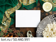 flat lay indian sari food. Стоковое фото, агентство Ingram Publishing / Фотобанк Лори