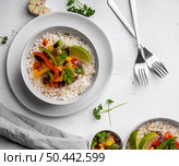 view brazilian food with rice. Стоковое фото, агентство Ingram Publishing / Фотобанк Лори