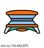 Icon Of Solarium. Editable Bold Outline With Color Fill Design. Vector Illustration. Стоковая иллюстрация, агентство Ingram Publishing / Фотобанк Лори